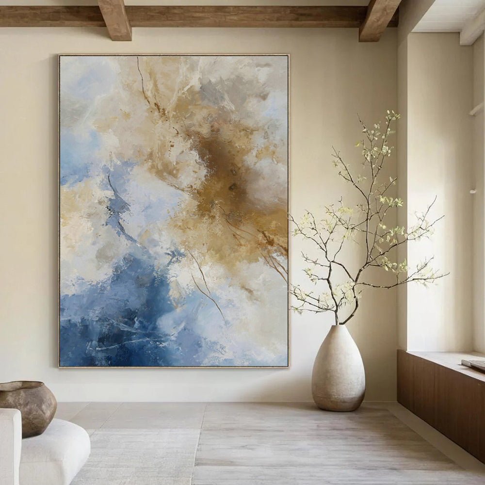 Tremendous Custom Hand - Painted Abstracts for Dining Room Splendor DLZ0402