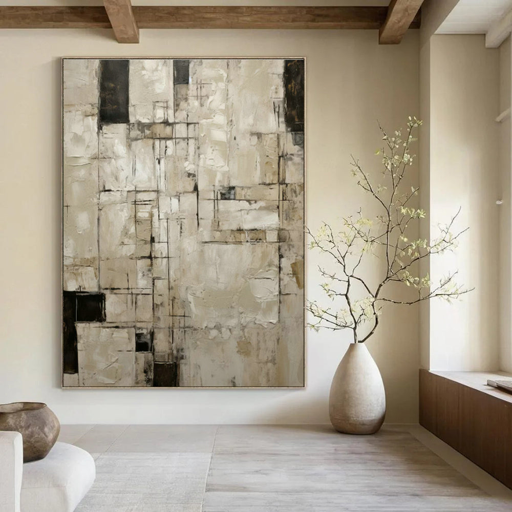 Oversized Custom Abstract Masterpiece for Dining Room & Living Room DLZ1322