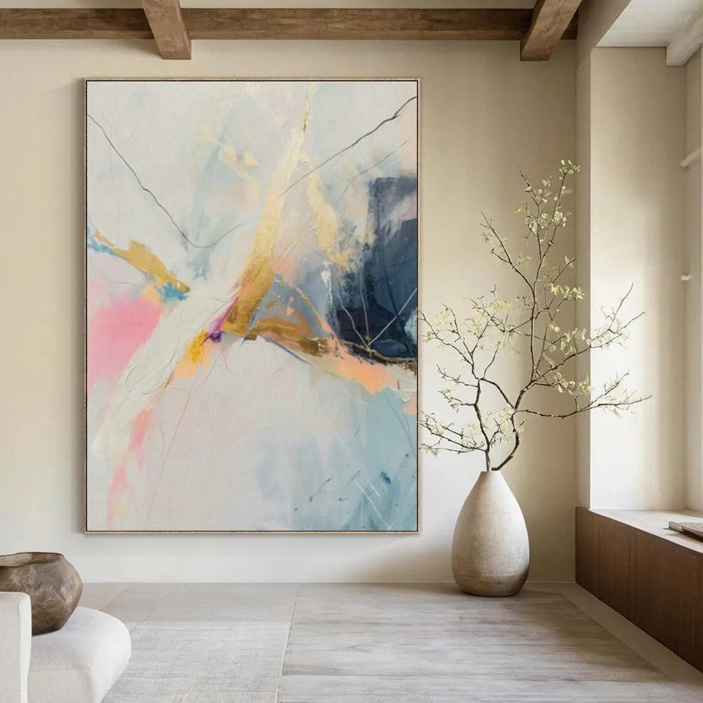 Bespoke Oversized Abstract Artwork for Entryway & Dining Room DLZ1002
