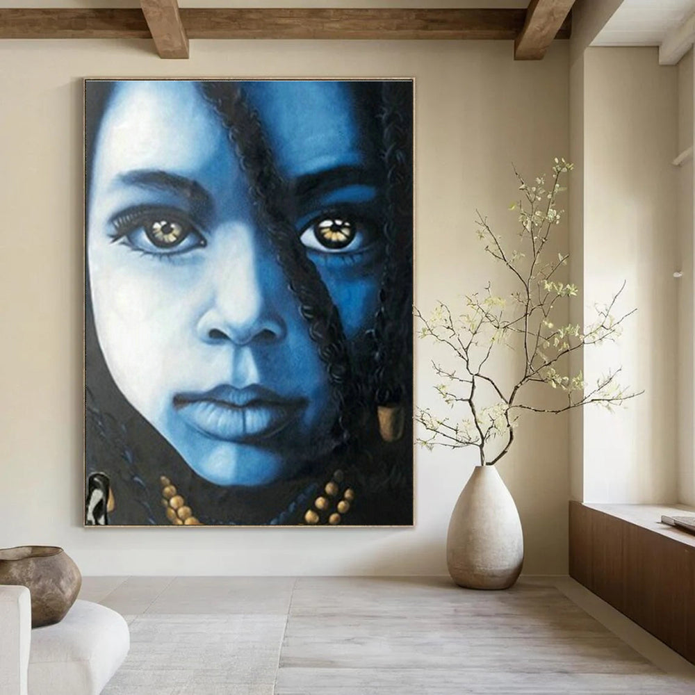 Handmade Abstract Wall Art for Cottage Hallway and Living Room DLZ1609
