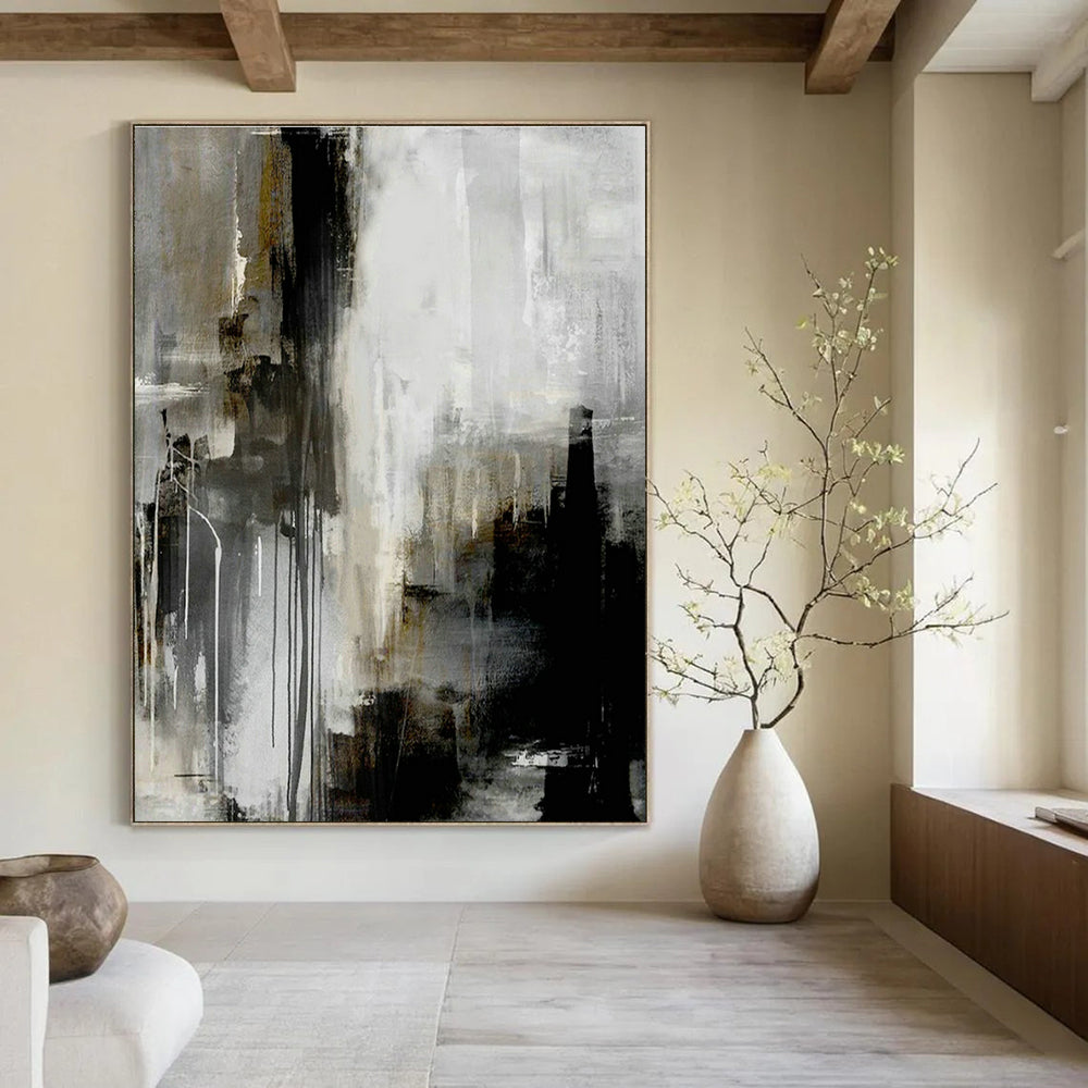 Oversized Handmade Abstract Painting for Living Room & Hallway DLZ2035