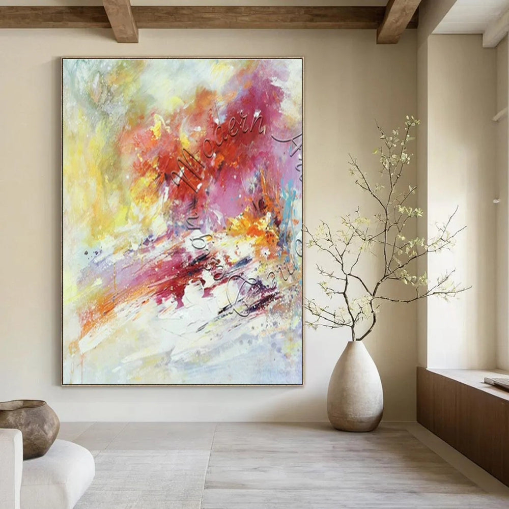 Original Handmade Abstract Painting for Hallway and Entryway DLZ1825