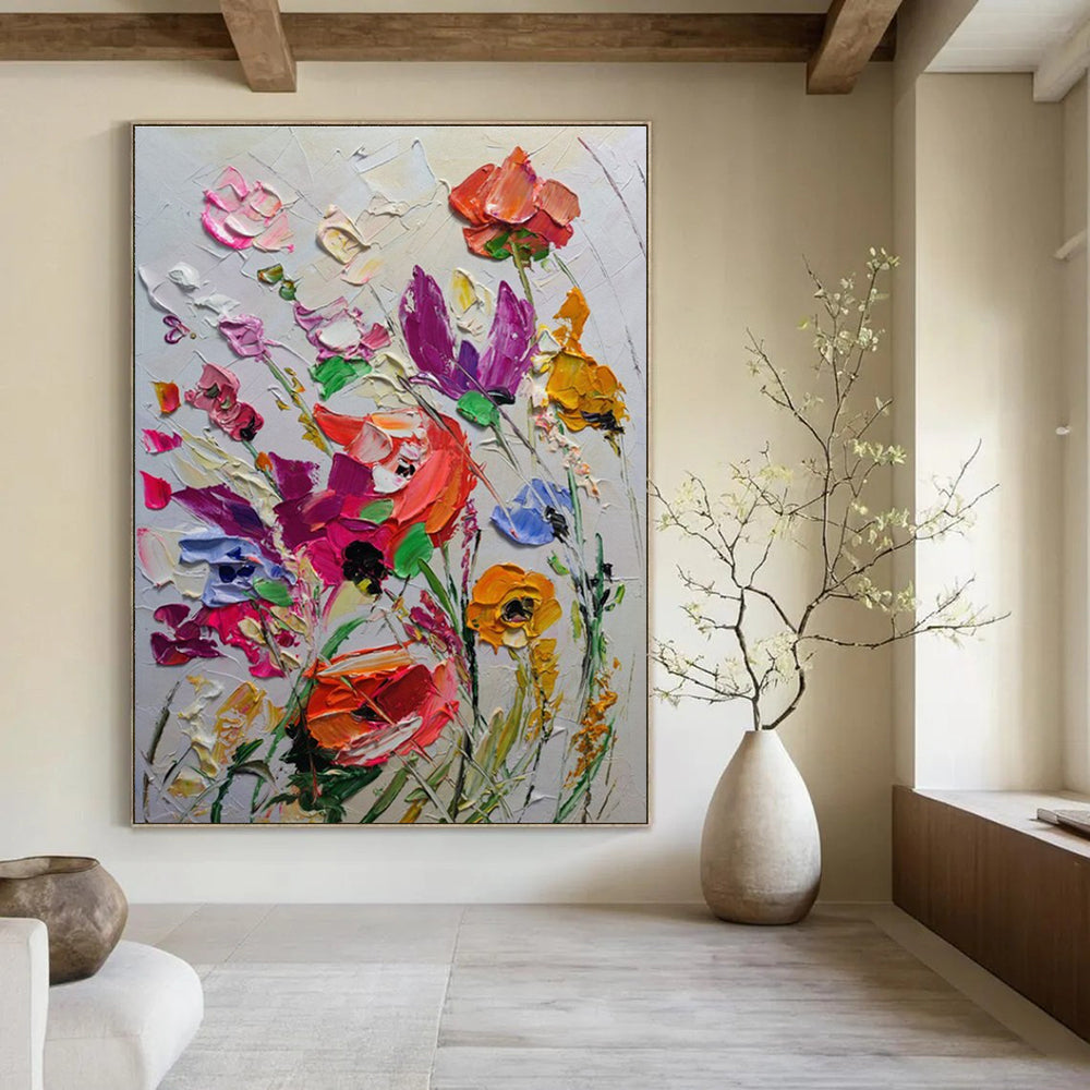 Vivid Flower - filled Abstract Painting ADGE265
