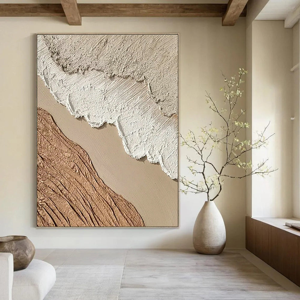 Hand - Painted Extra Large Abstract Painting for Living Room & Cottage Bedroom DLZ1137