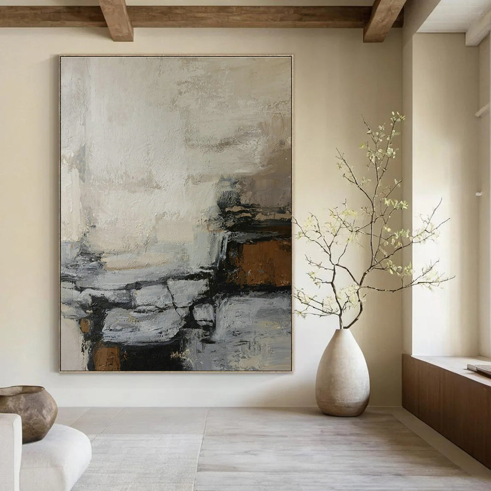 Extra-Large Custom Hand-Painted Abstract Art for Office & Bedroom DLZ1014