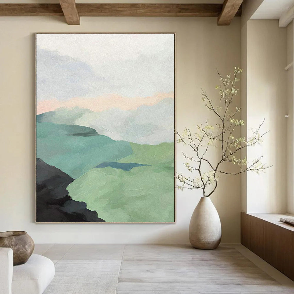 Giant Custom - Designed Hand Painted Abstract Artwork for Bedroom and Office DLZ2145