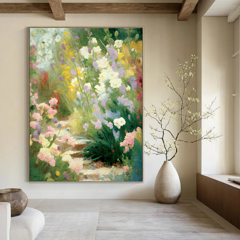Handmade Extra - Large Abstract Art for Cottage Living Room & Office DLZ1363