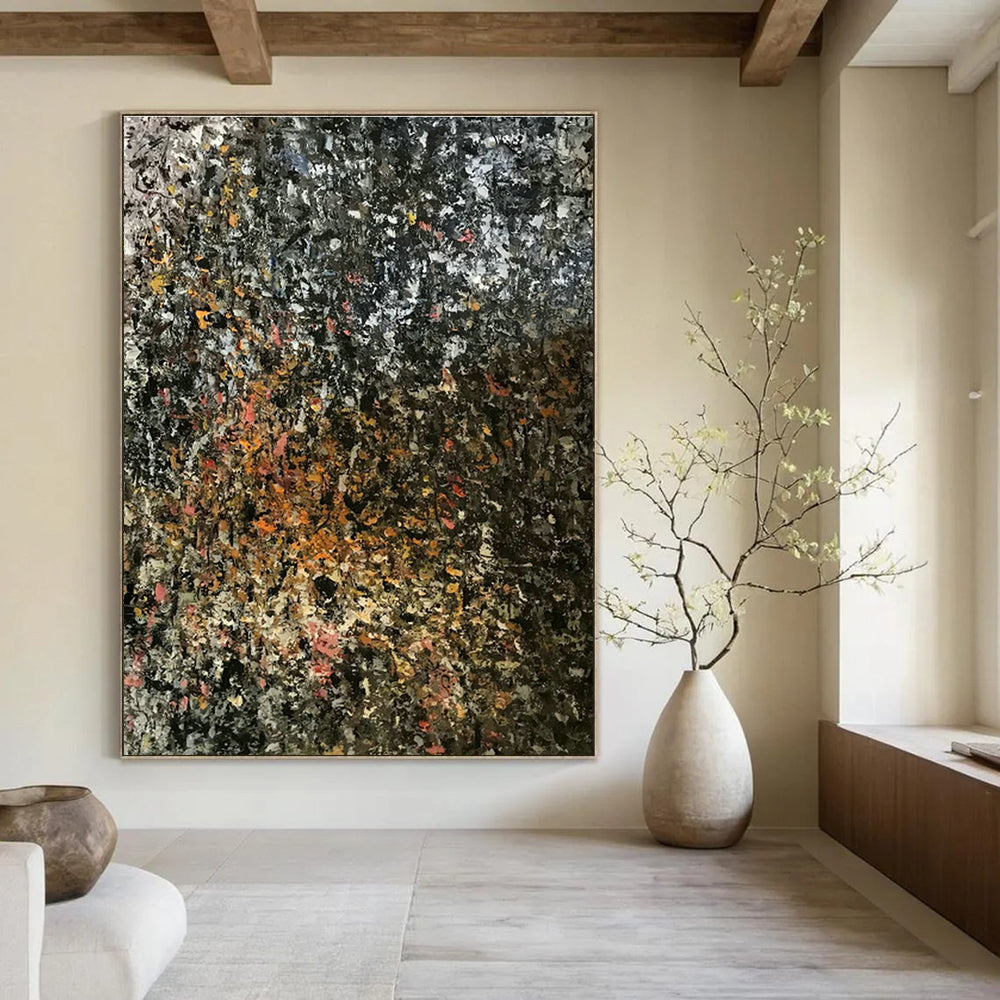 Hand - Painted Abstract Art for Dining Room and Entryway DLZ0758
