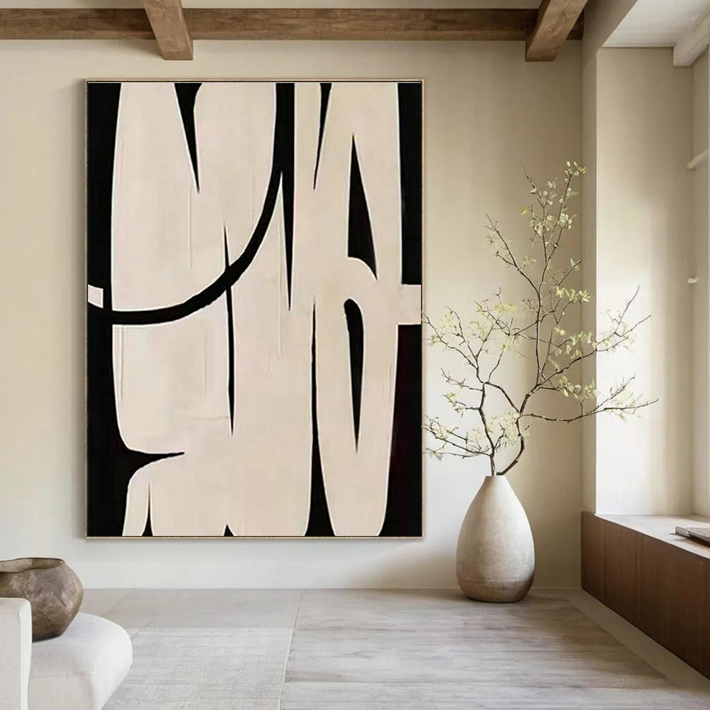 Oversized Handmade Abstract Painting for Dining Room & Hallway DLZ2023