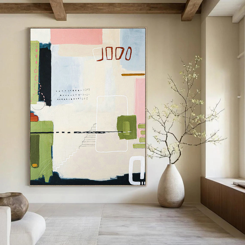 Immense Custom Abstract Wall Hanging for Bedroom & Office DLZ1116