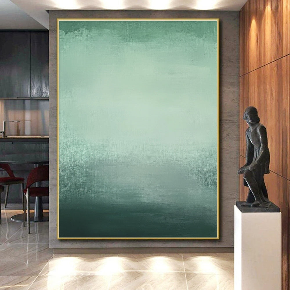 Gradient Green Hues Abstract Painting GER871