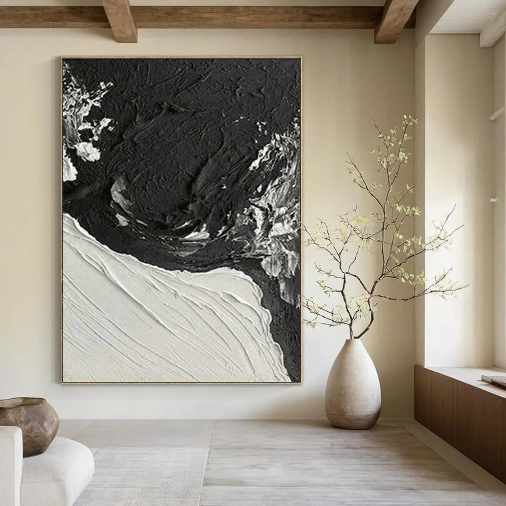Custom Hand-Painted Abstract Canvas for Bedroom and Cottage Dining Room DLZ1614