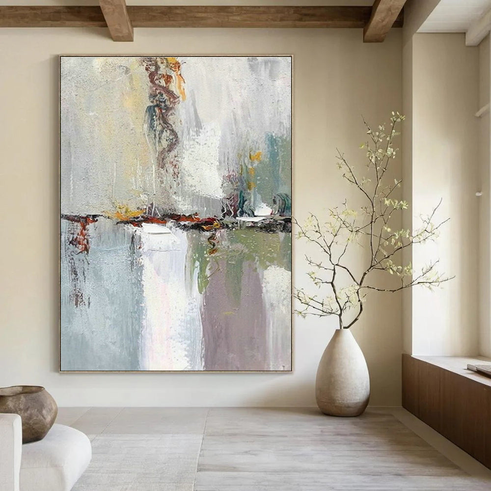 Colossal Custom Abstract Paintings for Bedroom Dressing Chambers & Office Reception Lobbies DLZ0611