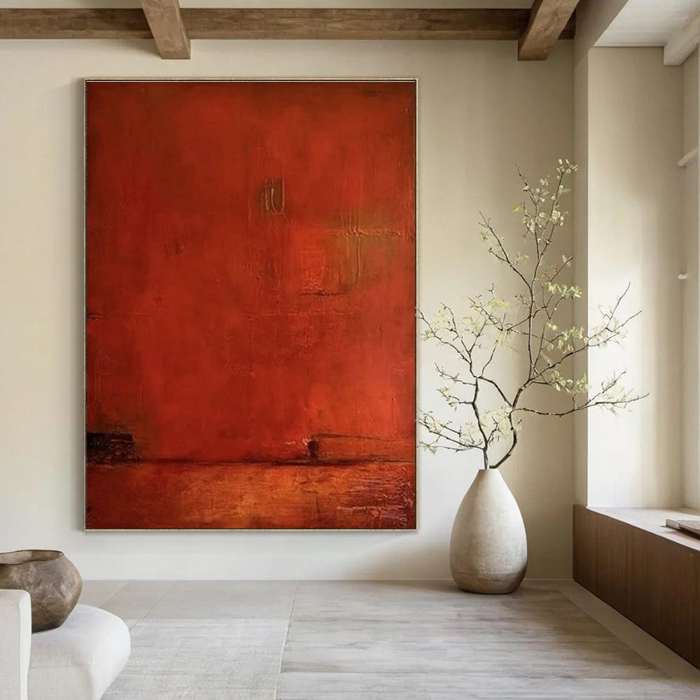 Customizable Handmade Abstract Canvas for Hallway and Cottage Entryway DLZ1498
