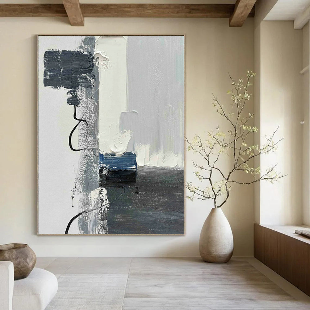 Custom Hand - Painted Abstract Art for Living Room Sectional Backs and Office Cubicle Dividers DLZ0800