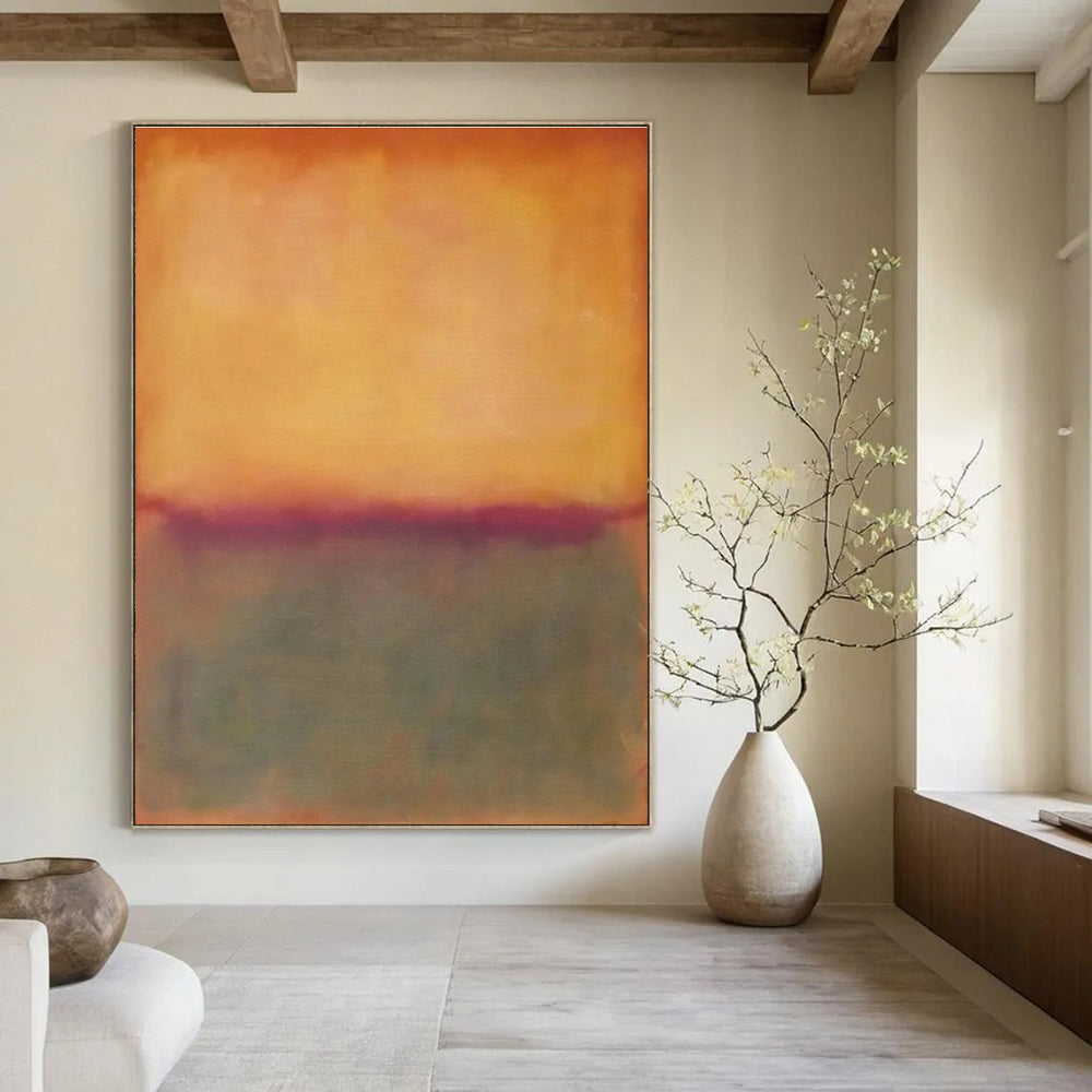 Colossal Hand-Painted Abstract Artwork for Cottage Living Room & Entryway DLZ1246
