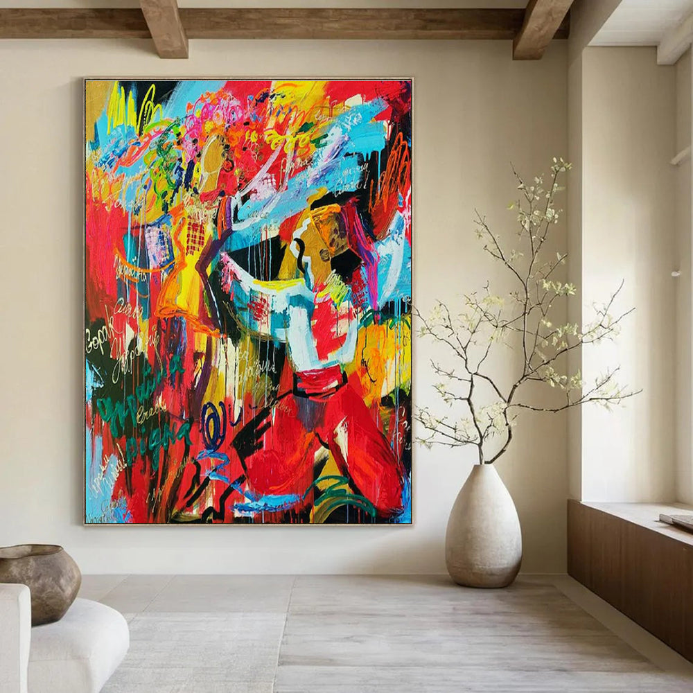 Stupendous Custom-Molded Hand Painted Abstract Art for Office & Dining Room DLZ2104