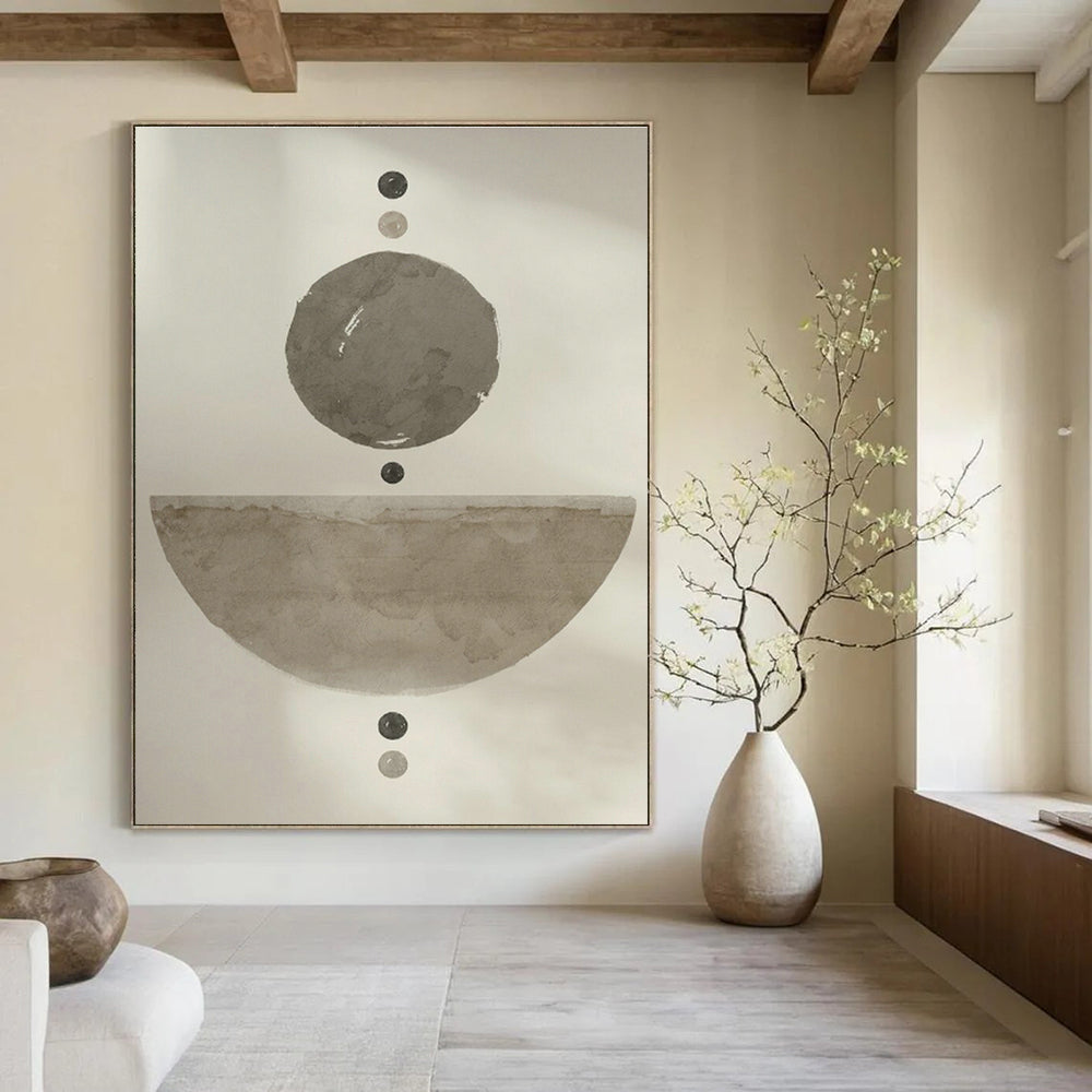Hand - Painted Abstract Wall Art Collection for Cottage Bedroom & Hallway DLZ1372