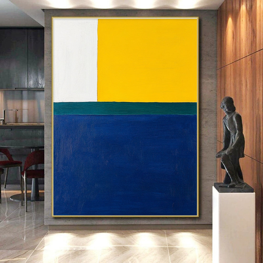 Color Block Abstract Painting with Vibrant Hues GER164