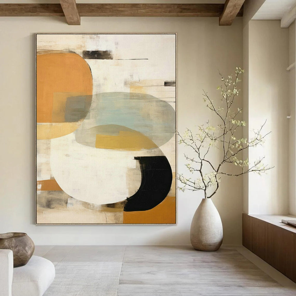 Large Custom Handmade Abstract Wall Art for Cottage Bedroom and Cottage Dining Room DLZ1632
