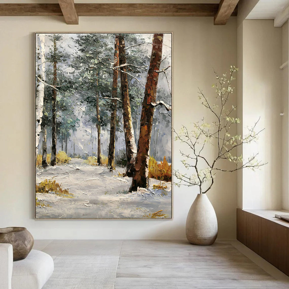 Large Hand-Painted Abstract Art for Dining Room & Entryway DLZ1281