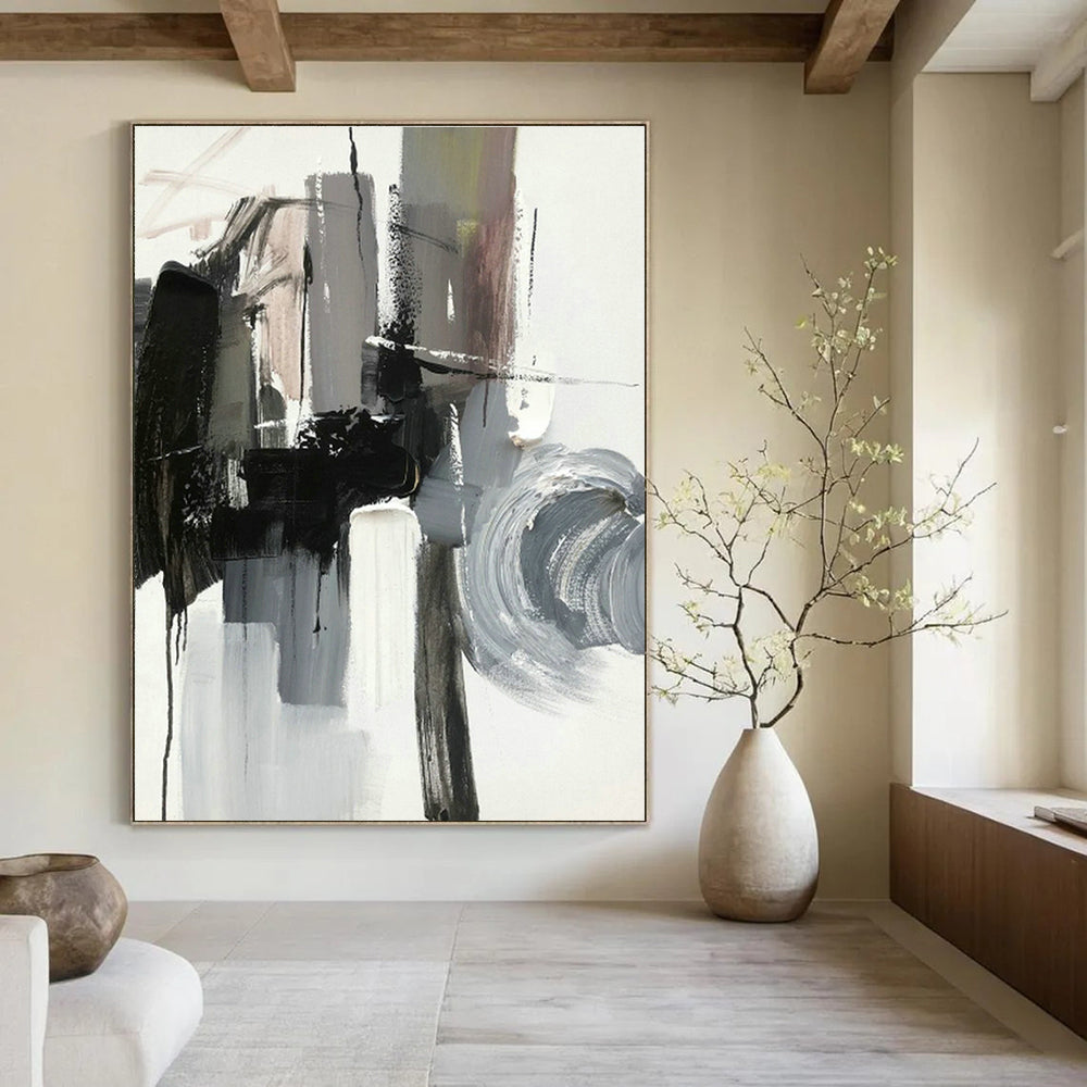 Large Handcrafted Abstract Art for Dining Room & Entryway DLZ1278