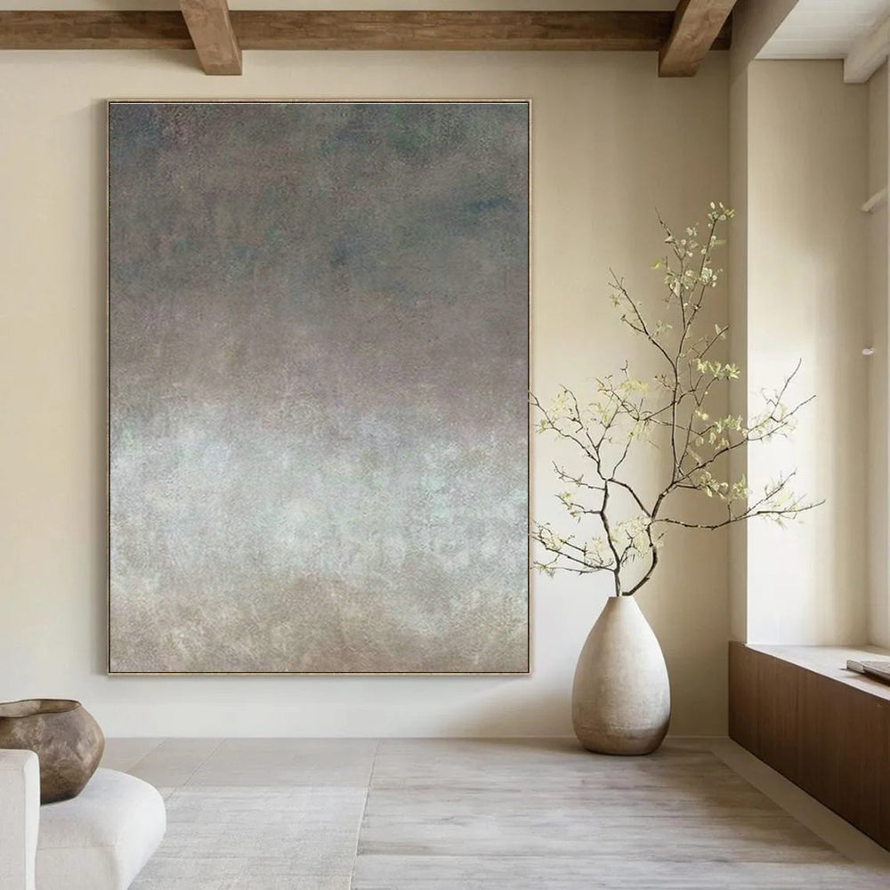 Grand - Sized Custom Abstract Canvases for Cottage Office Loft Ladder Sides & Bedroom Walk - in Shower Bench Tops DLZ0885