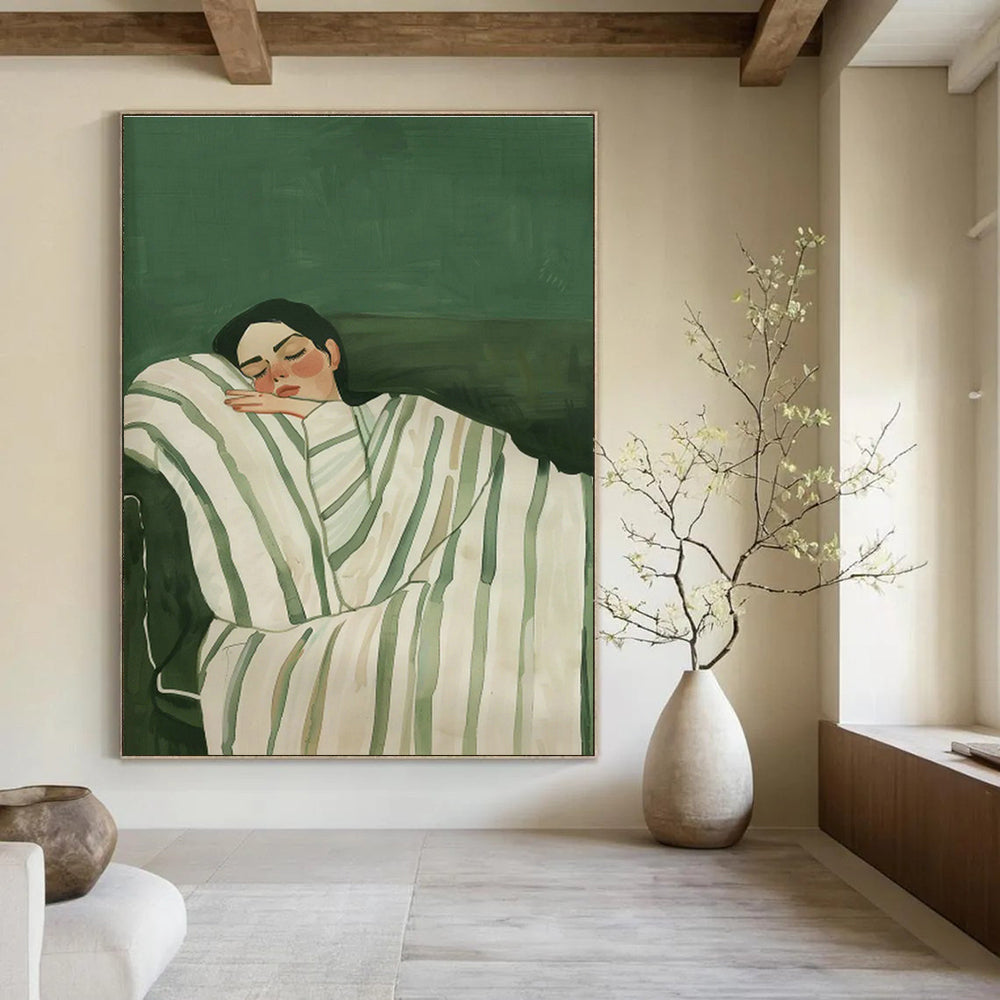 Massive Custom Abstract Paintings for Office Breakout Areas & Dining Room Banquet Tables DLZ0686