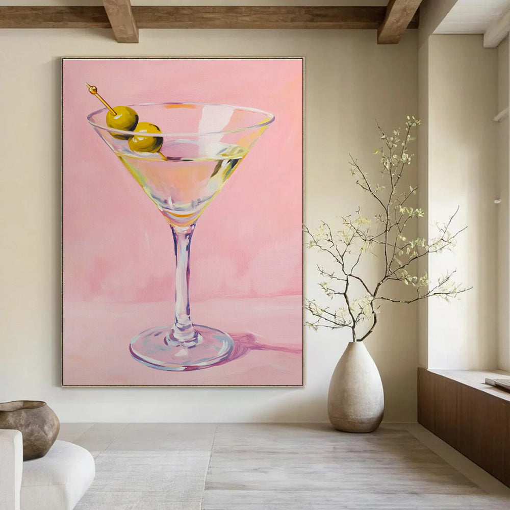 Extra - Large Custom Hand - Painted Abstracts for Living Room & Cottage Dining Room DLZ0656