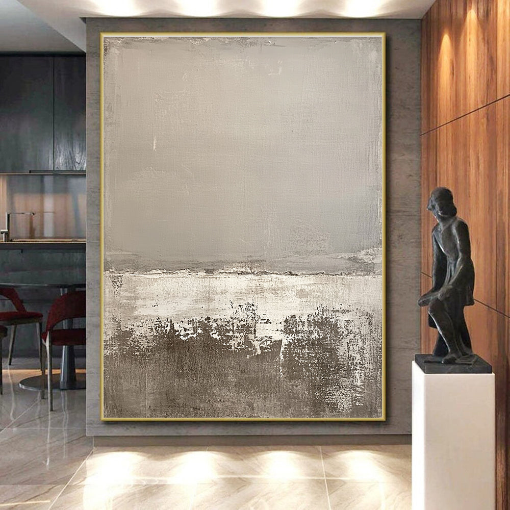 Subtle Gray Tones Abstract Minimalist Painting GER249