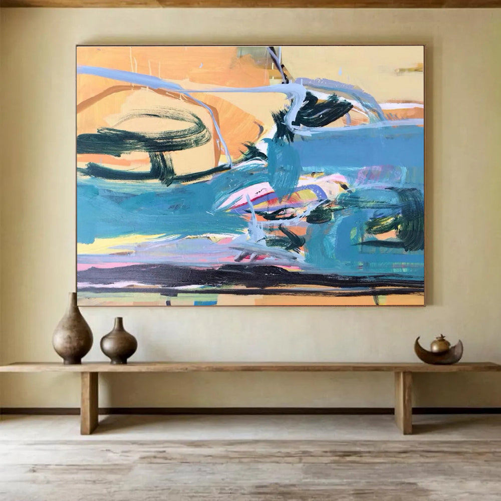 Vibrant Abstract Expression Abstract Painting THY007