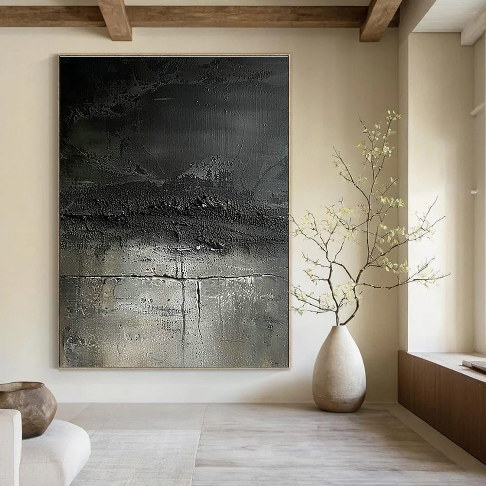 Original Handmade Abstract Canvas for Dining Room Serving Tray Rack Wall & Entryway Scarf Hanging Wall DLZ1745