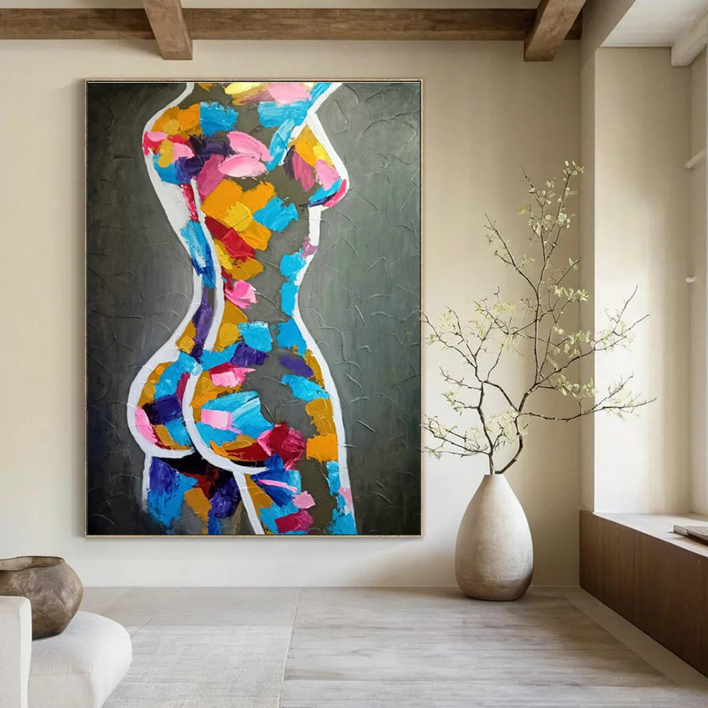 Enormous Custom-Illustrated Hand Painted Abstract Artwork for Dining Room & Bedroom DLZ2108
