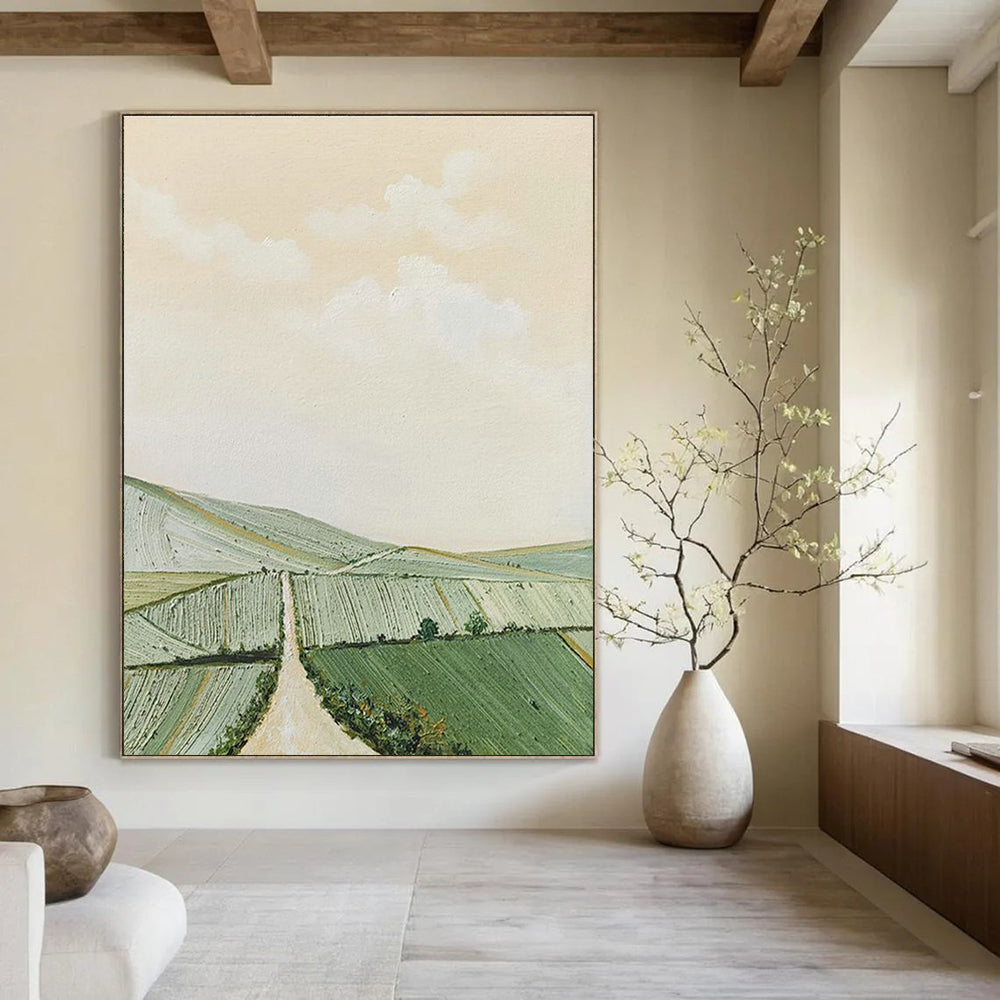 Large Custom - Sized Hand Painted Abstract Art for Entryway and Hallway DLZ2149