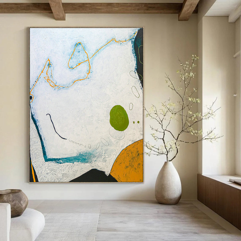 Massively Oversized Custom - Made Abstract Canvas for Office & Dining Room DLZ1114