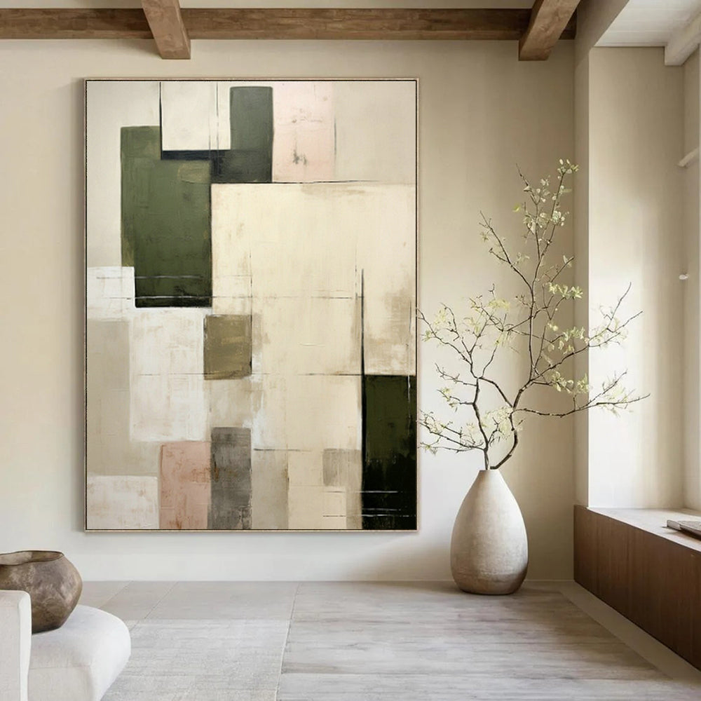 Massive Custom Abstract Paintings for Living Room Home Theaters & Cottage Hallway Bike Storage DLZ0596
