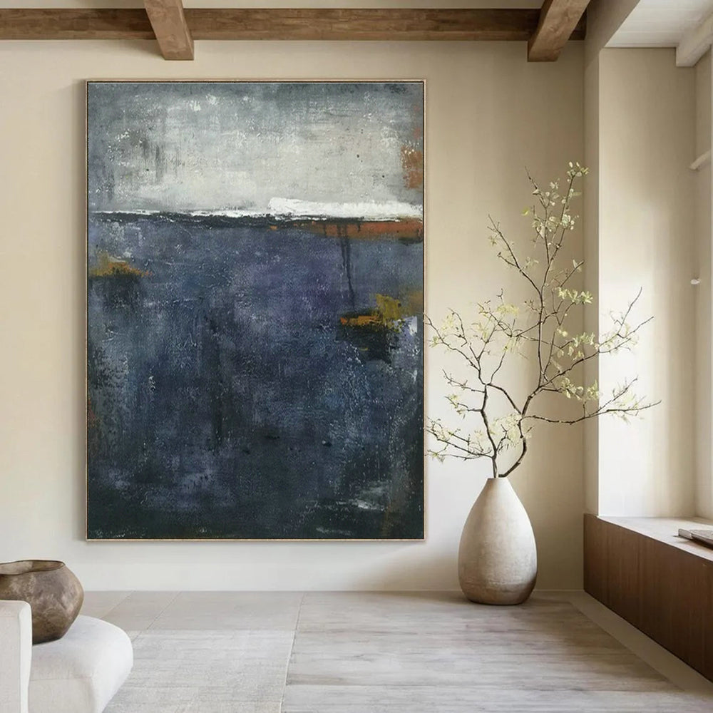 Original Handmade Abstract Painting for Dining Room Table Runner Wall & Entryway Welcome Mat Storage Niche DLZ1795