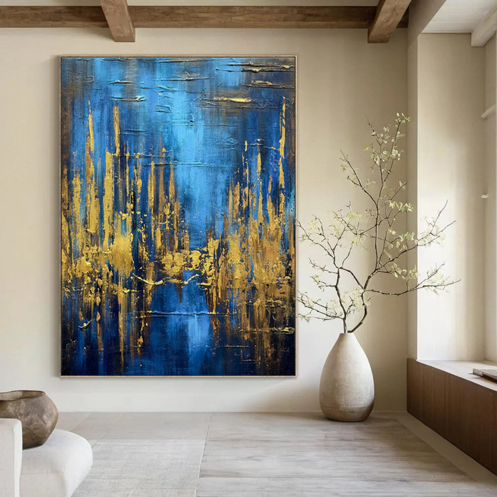 Colossal - Proportion Hand - Painted Abstract Murals for Entryway Vestibules & Bedroom Dressing Areas DLZ0743