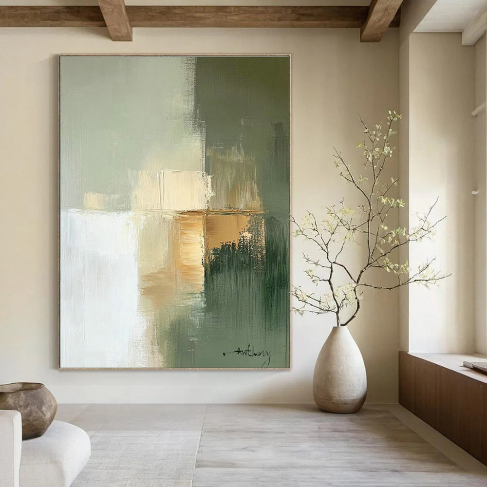 Hand - Painted Abstract Murals for Hallway Staircases and Entryway Foyers DLZ0781