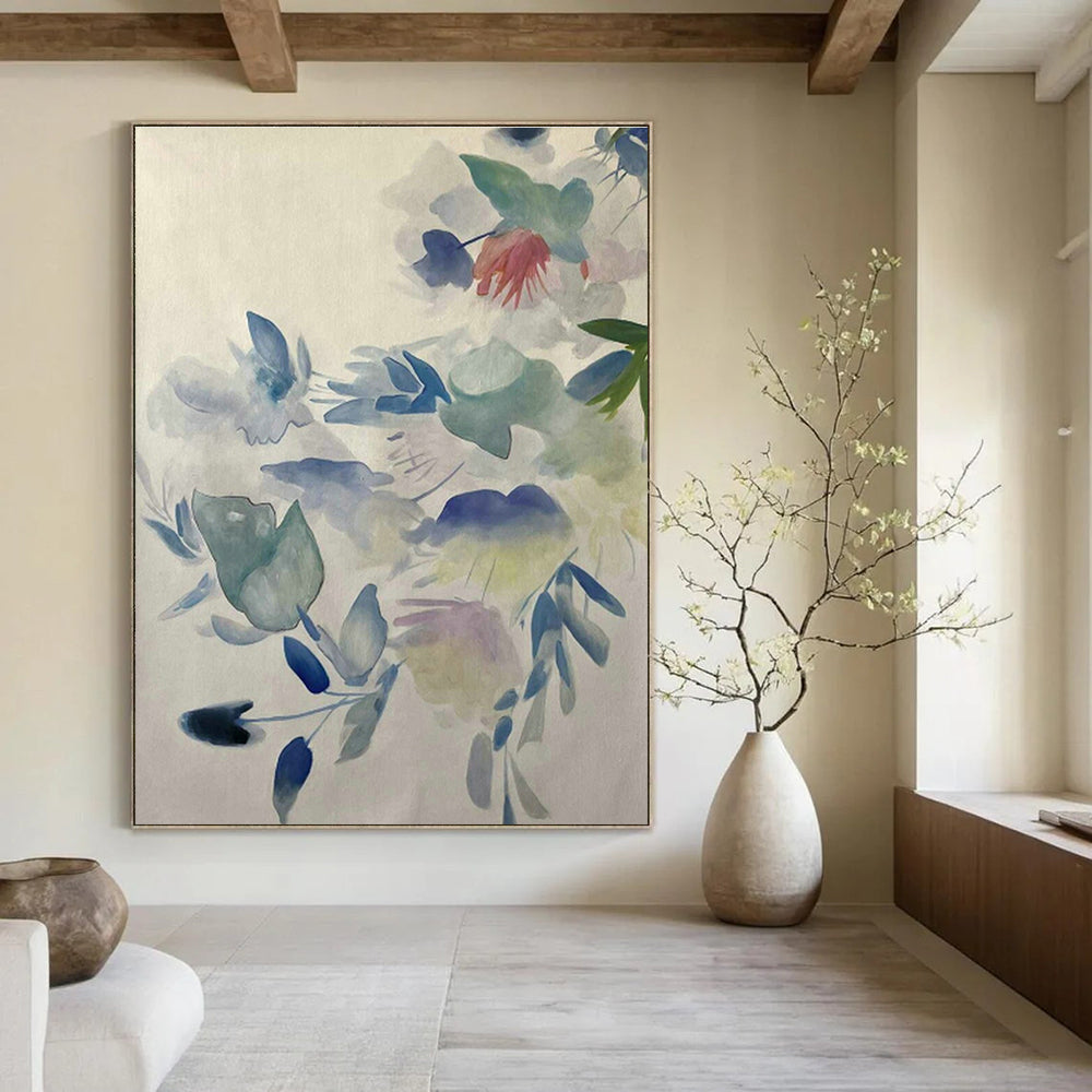 Custom - Made Hand - Painted Abstract Canvases for Bedroom and Cottage Hallway DLZ0756