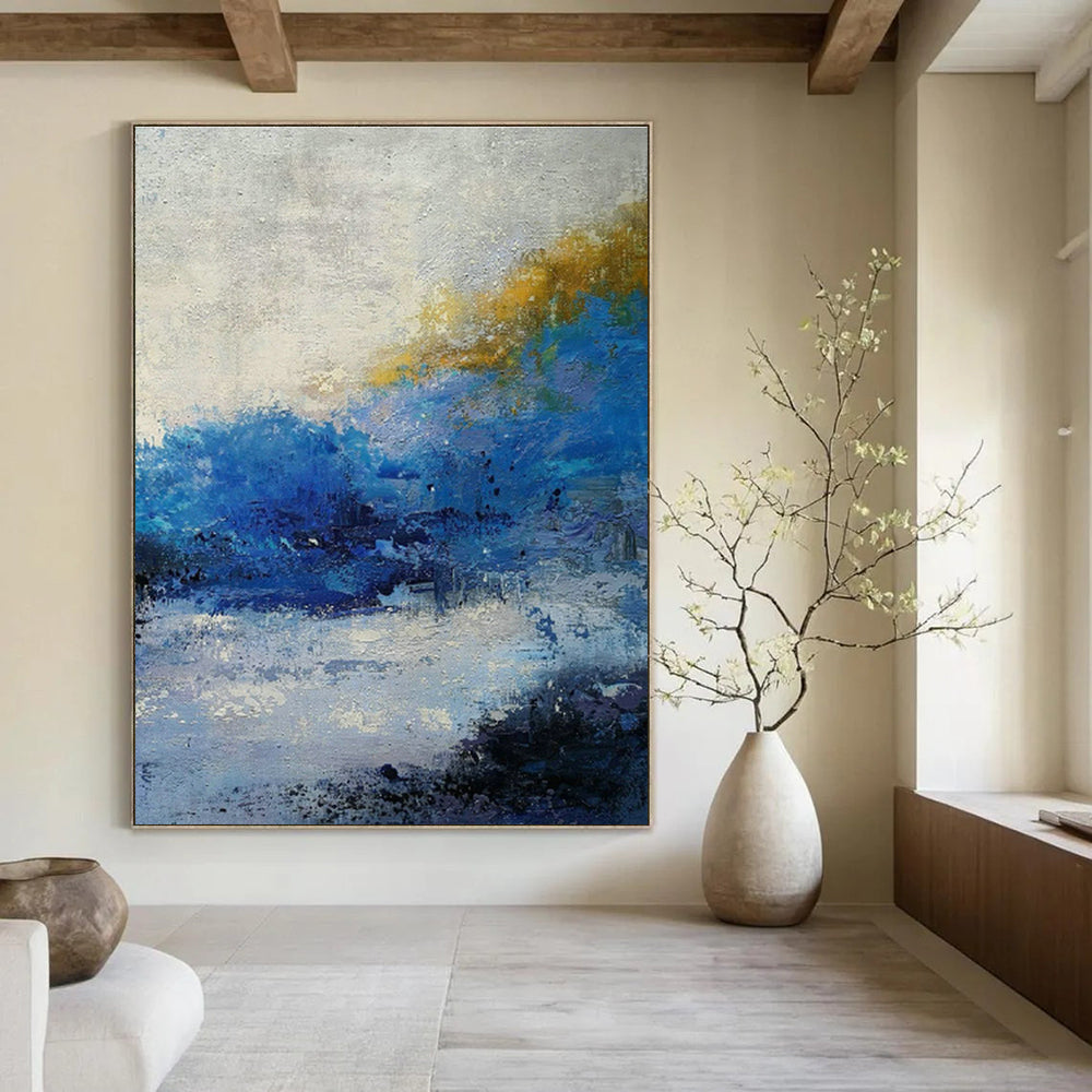 Grand - Sized Hand - Painted Abstract Murals for Office & Bedroom DLZ0560