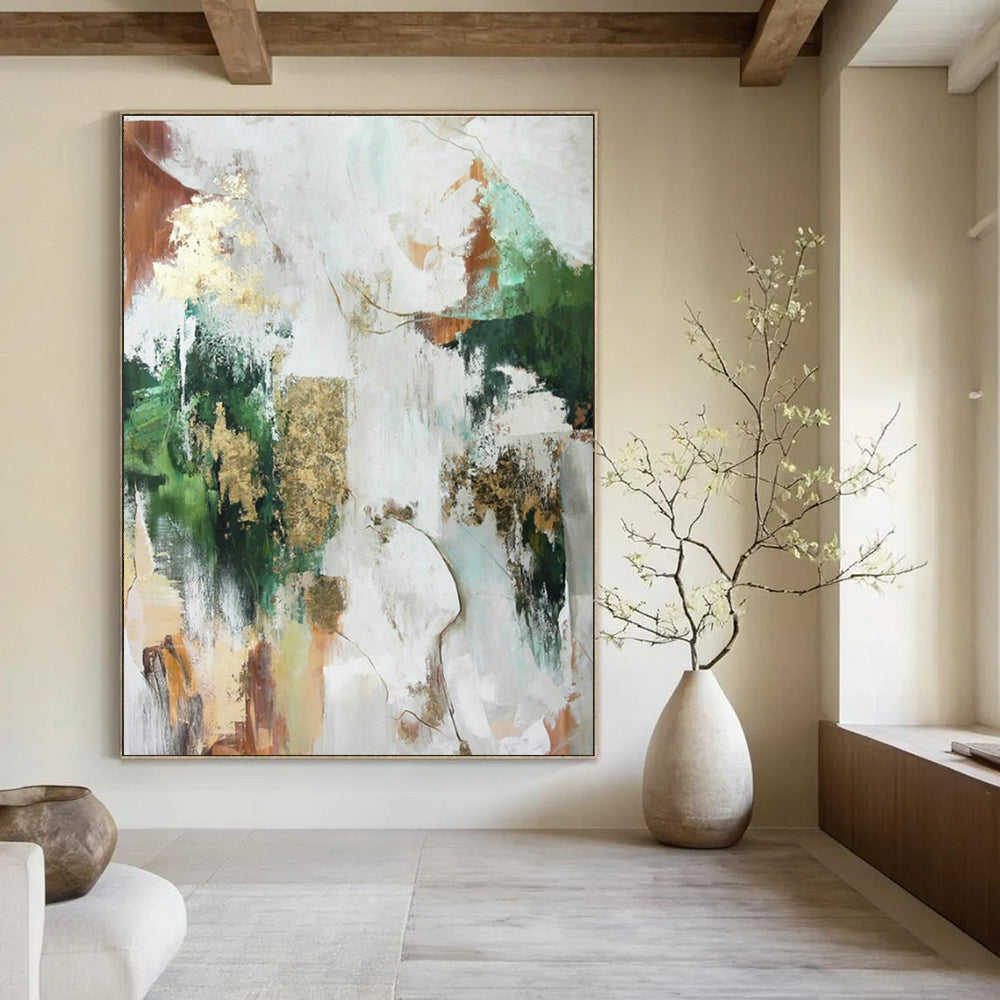 Oversized Personalized Hand-Painted Abstract Artwork for Hallway & Living Room DLZ1018