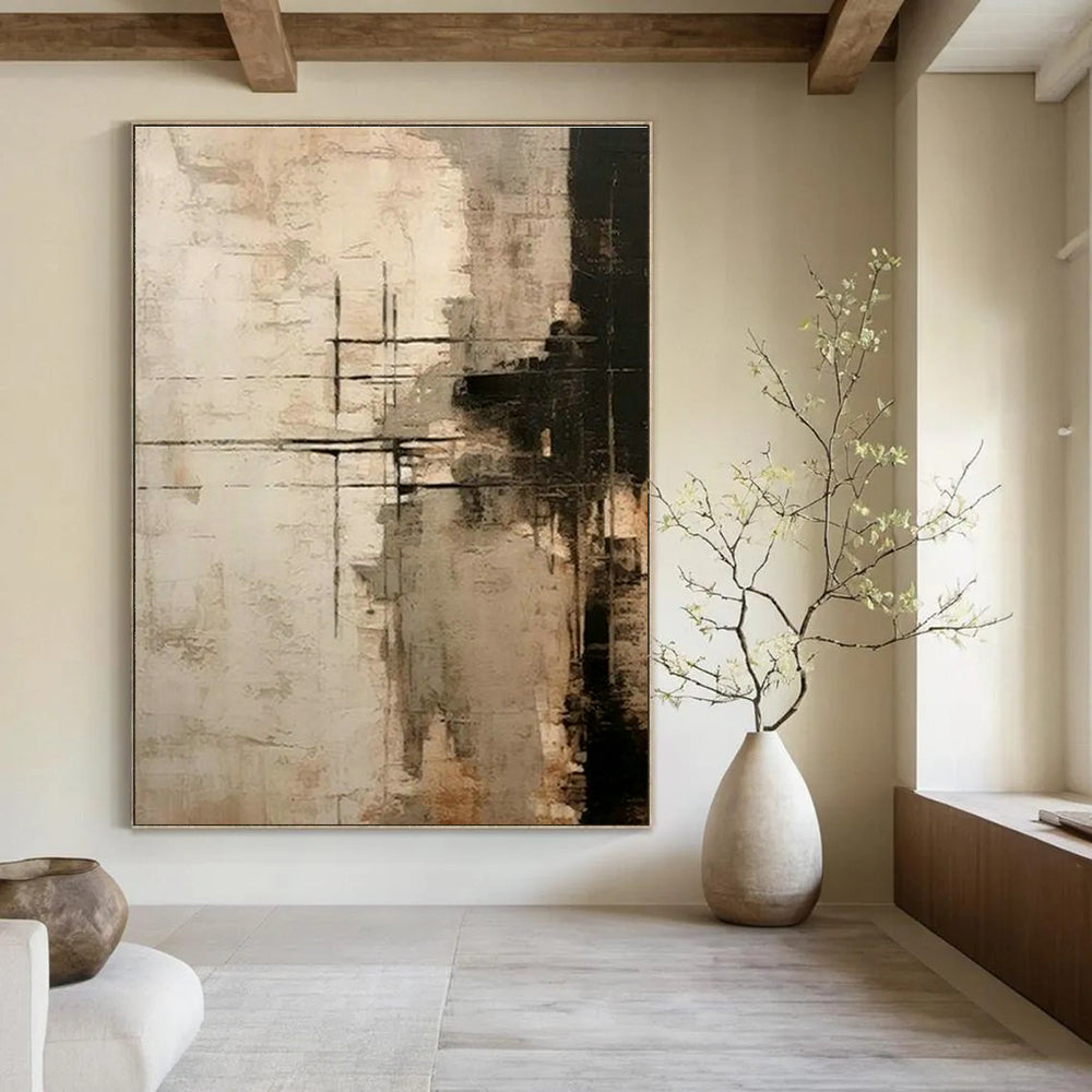 Giant - Format Custom Abstract Paintings for Dining Room Sophistication DLZ0419