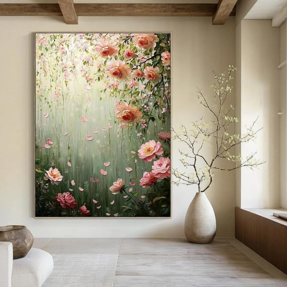 Colossal Custom-Sized Hand Painted Abstract Wall Art for Cottage & Entryway DLZ2253