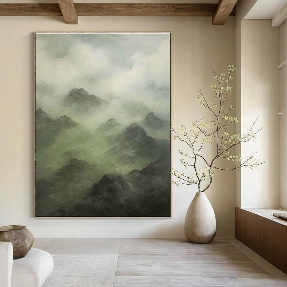 Immense Bespoke Hand Painted Abstract Wall Decor for Entryway & Cottage DLZ2180