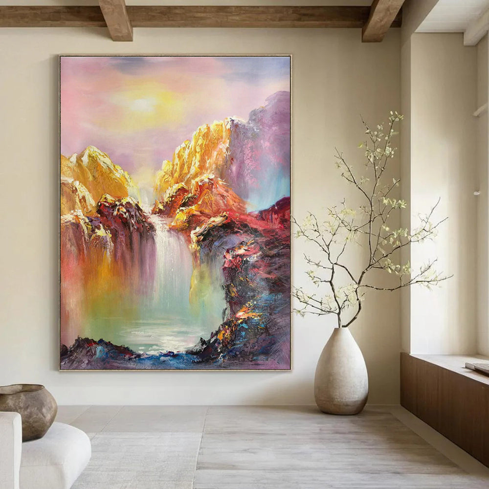 Handmade Large Abstract Painting for Office & Hallway DLZ1286