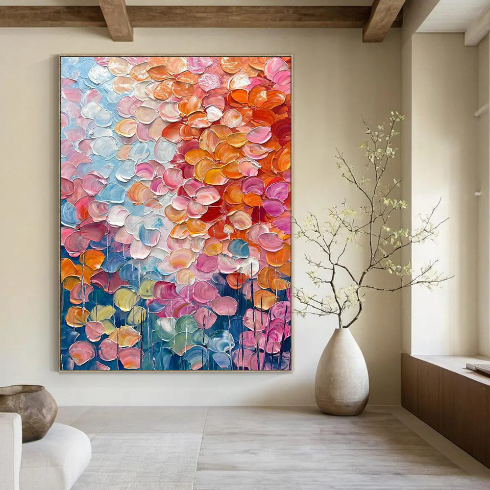 Hand-Painted Abstract Decor for Cottage Office & Bedroom DLZ2357