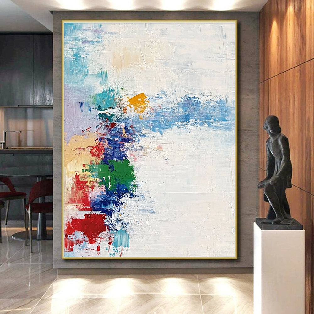 Colorful Splash Abstract Painting with Vibrant Hues GER701
