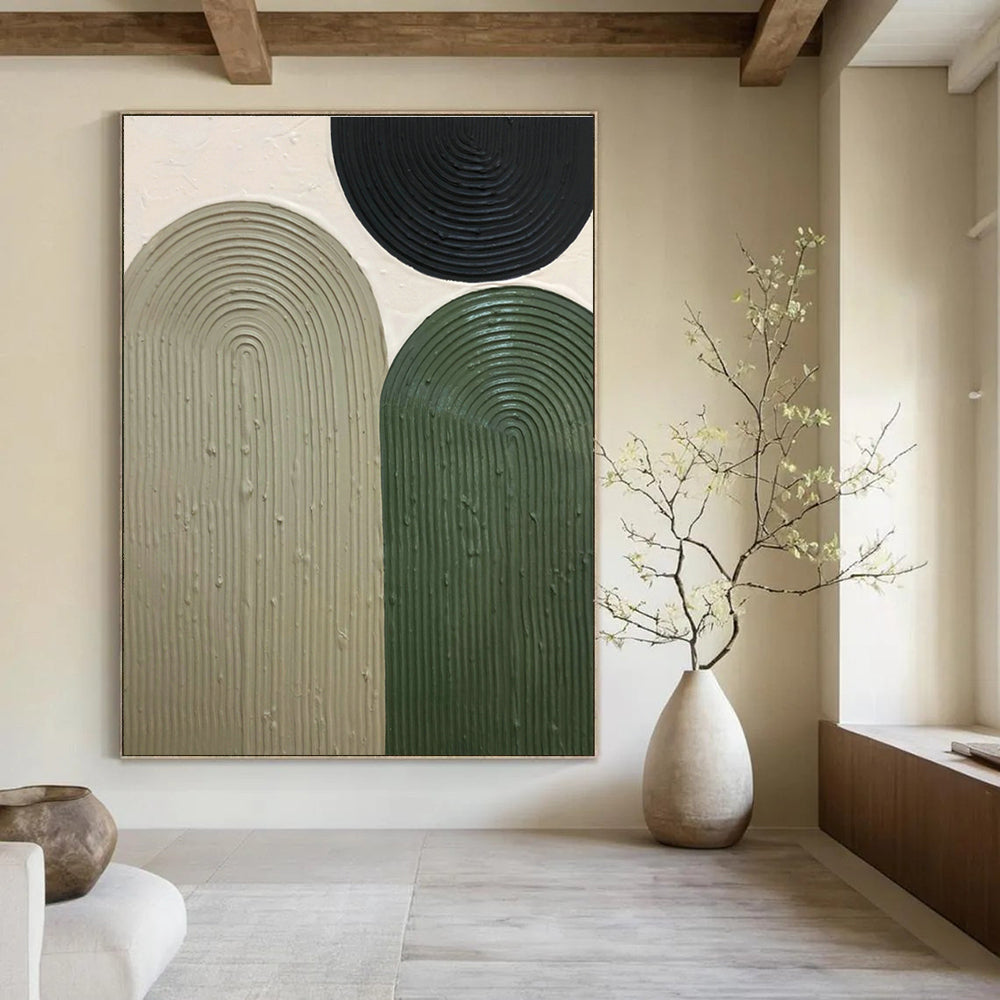 Oversized Hand-Painted Abstract Canvas for Living Room & Bedroom DLZ1173