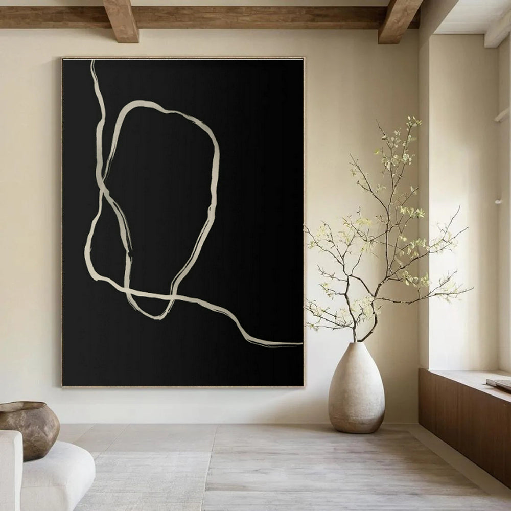 Large - Scale Custom Hand - Painted Abstract Art for Bedroom and Living Room DLZ0516